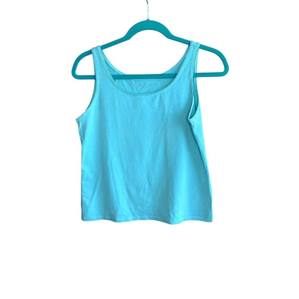 Eileen Fisher Seafoam Mint Green Organic Cotton Tank Top Size Small